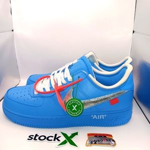 AF1 Low - University Blue/Metallic Silver-White